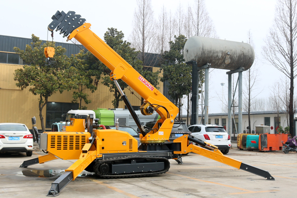 spider crane lifting construction